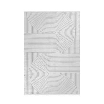 Style Orvyn tappeto pelo corto rettangolo 240x340cm argento