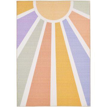 Play Raggi Di Sole tappeto per bambini antiscivolo runner 80x120cm multicolore