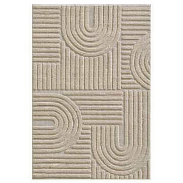 Art tappeto pelo lungo runner 80x250cm beige