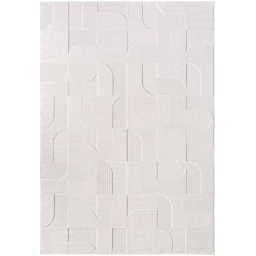 Doha Elvra tappeto pelo corto runner 80x150cm crema