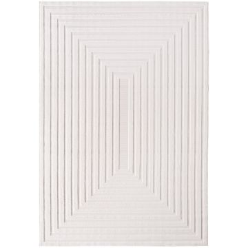 Doha Lunara tappeto pelo corto rettangolo 120x170cm crema