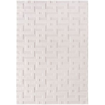Doha Zelix tappeto pelo corto rettangolo 120x170cm crema