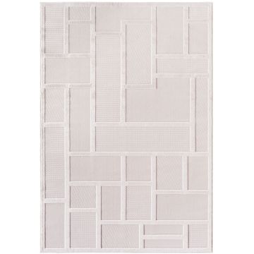 Doha Lunox tappeto pelo corto rettangolo 240x340cm crema