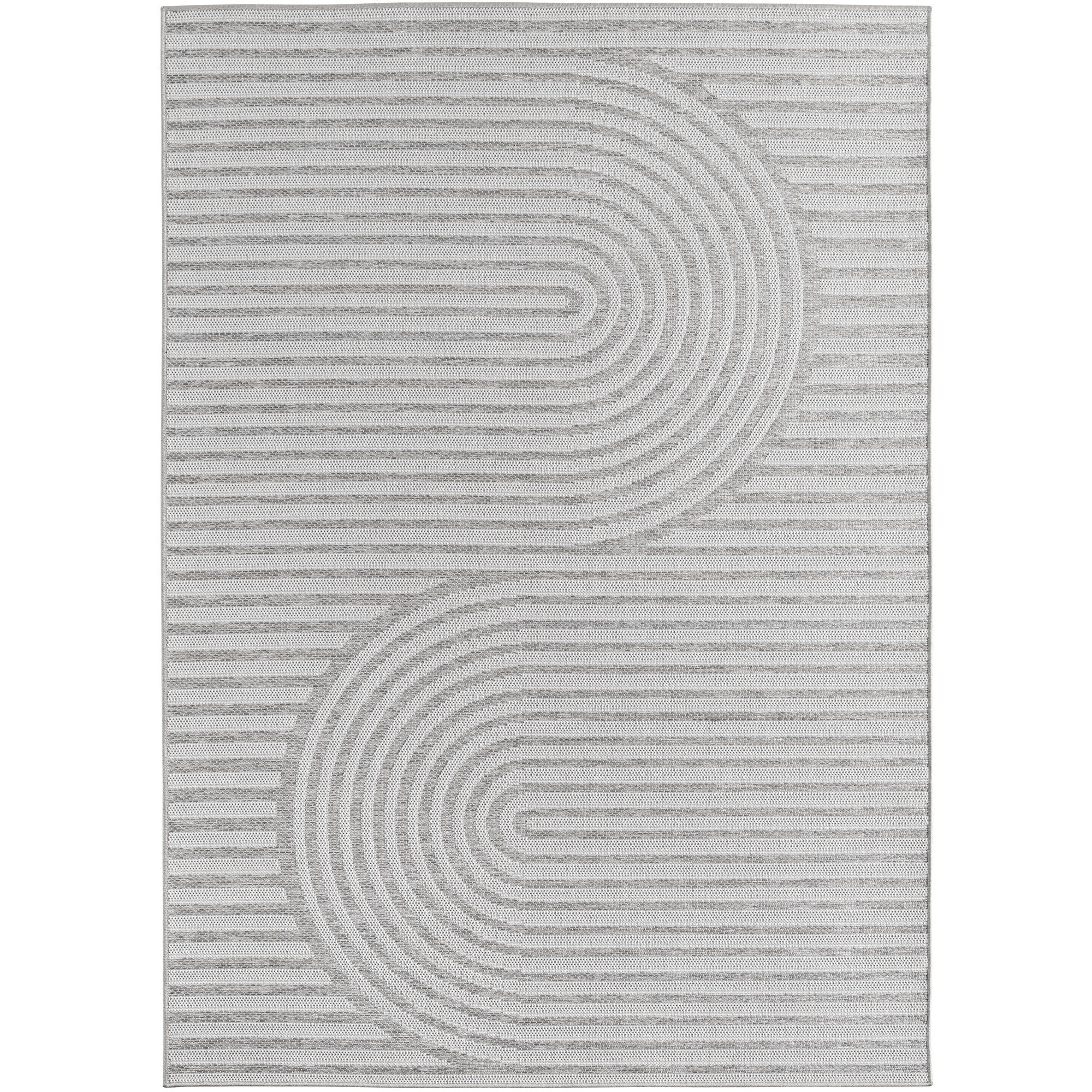 Desert Dek tappeto esterno tessuto piatto rettangolo 240x340cm grigio