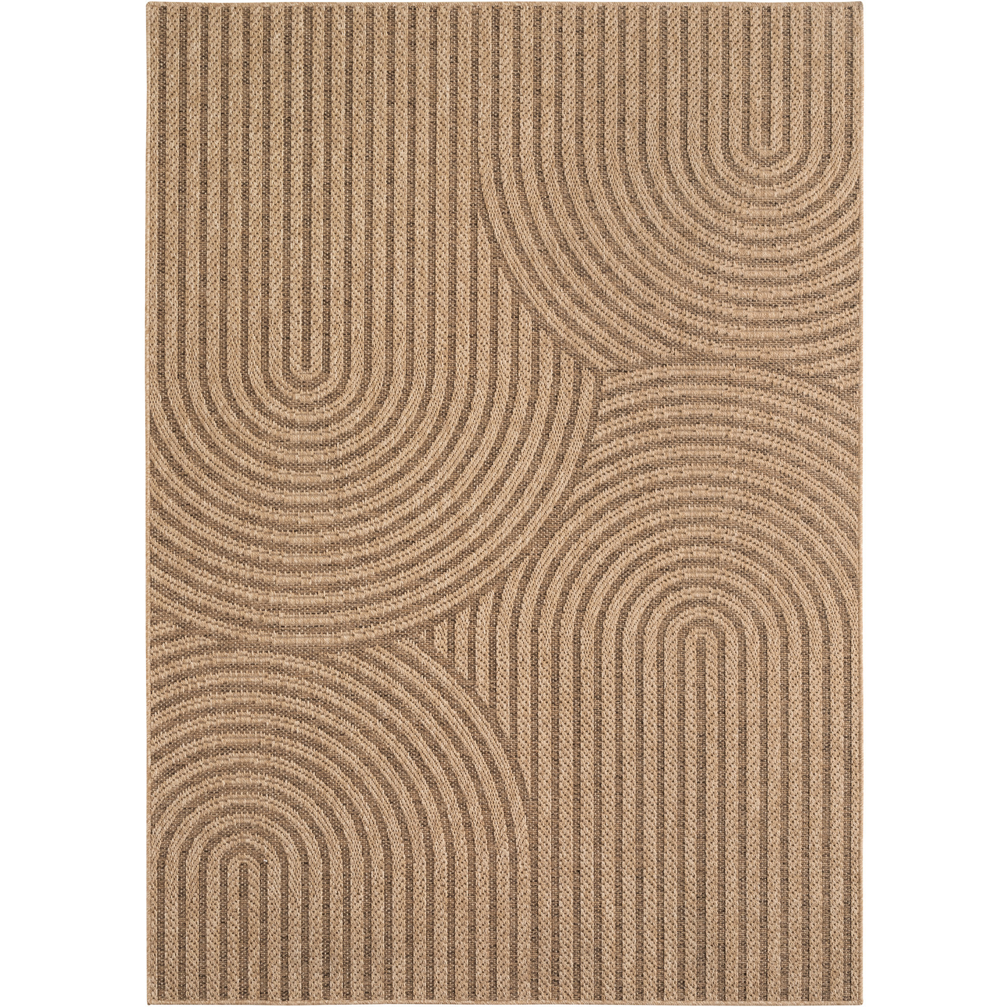 Timber Uno tappeto esterno tessuto piatto rettangolo 160x230cm beige