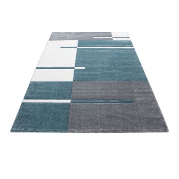 Hawaii Striscia tappeto pelo corto rettangolo 80x150cm blu