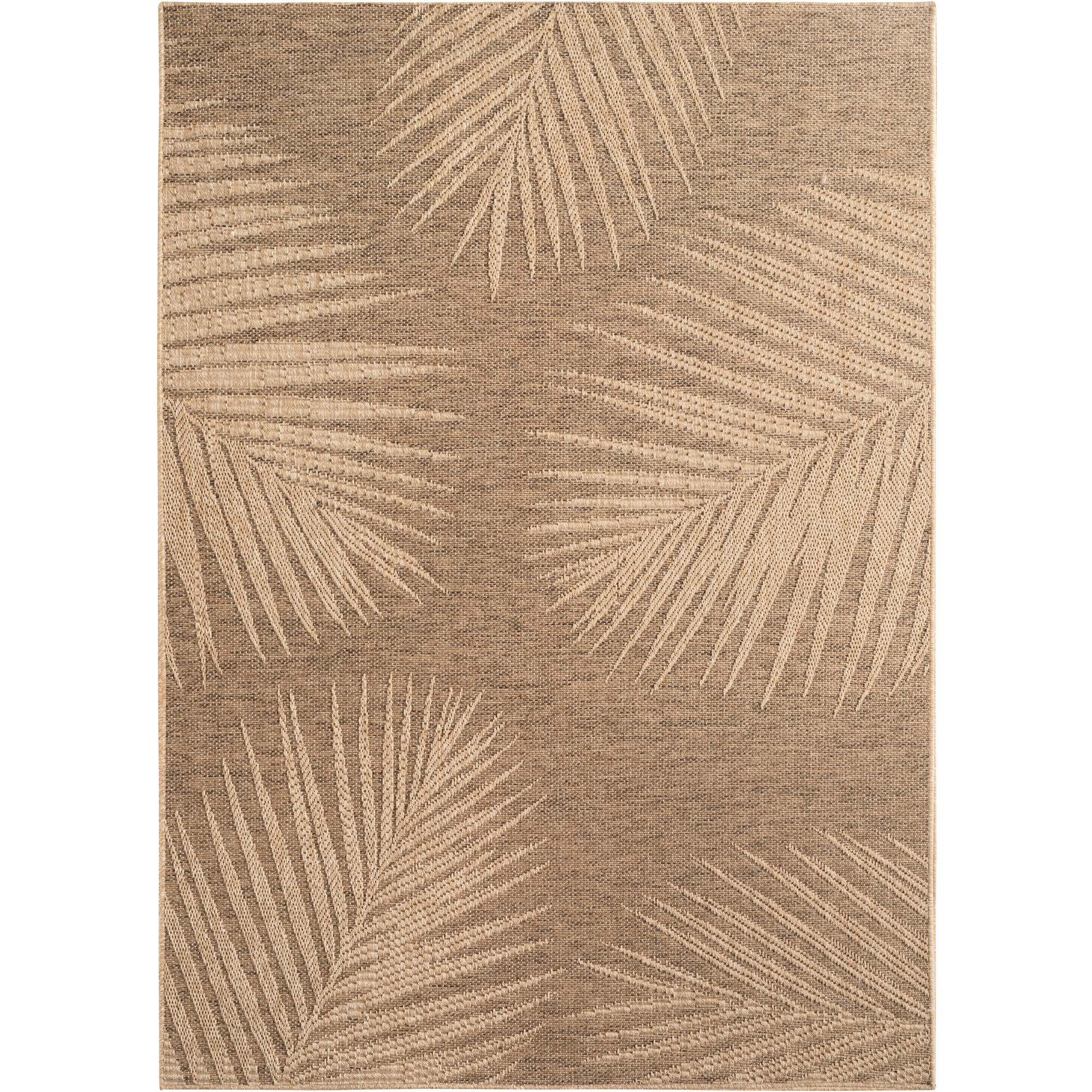 Timber Lea tappeto esterno tessuto piatto rettangolo 140x200cm marrone