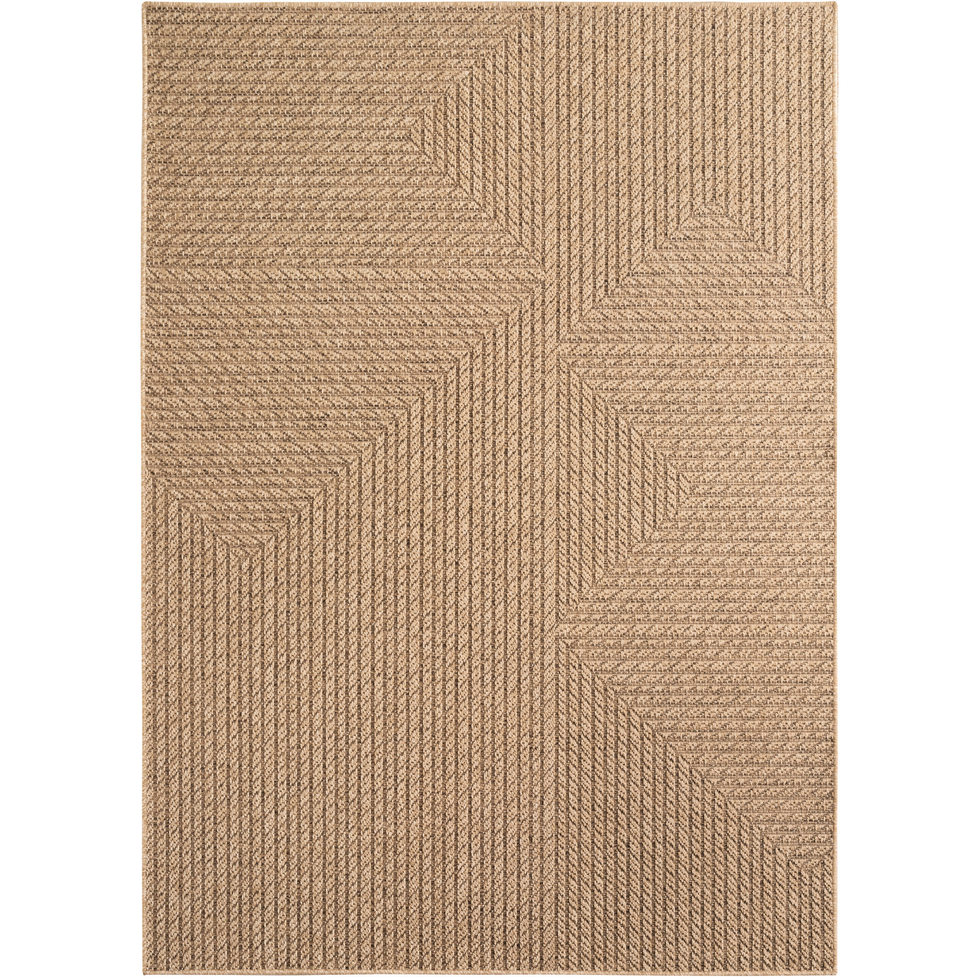 Timber Neo tappeto esterno tessuto piatto runner 80x150cm beige
