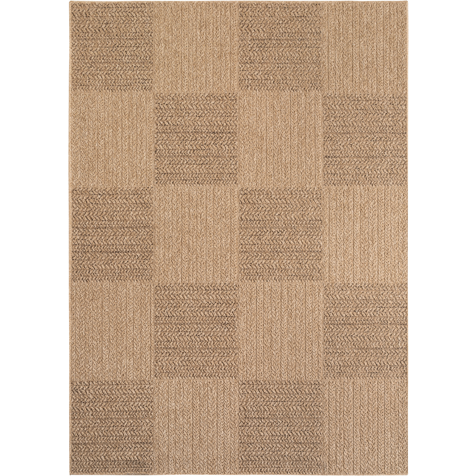 Timber Beo tappeto esterno tessuto piatto rettangolo 120x170cm beige