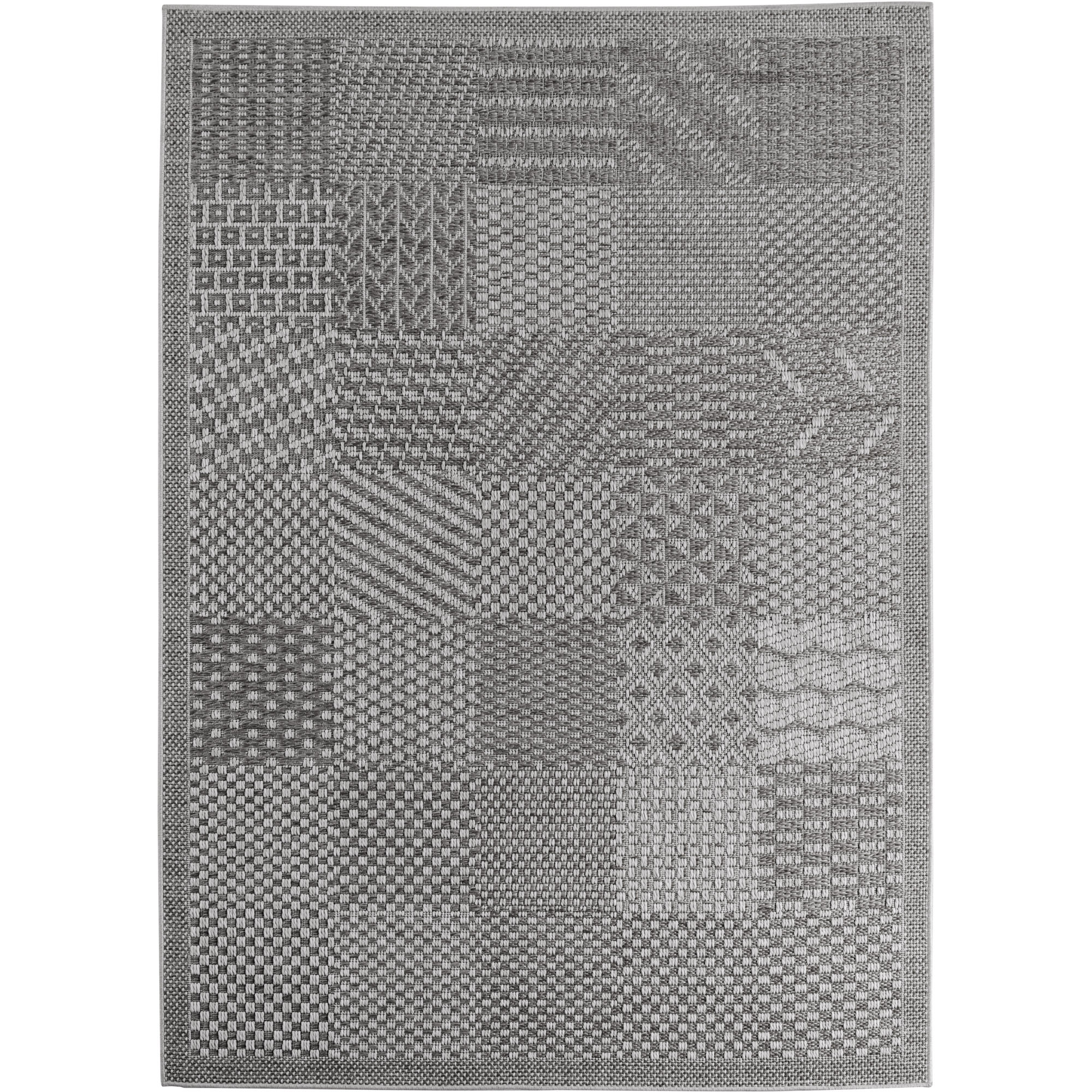 Ibiza Blo tappeto esterno tessuto piatto rettangolo 240x340cm grigio