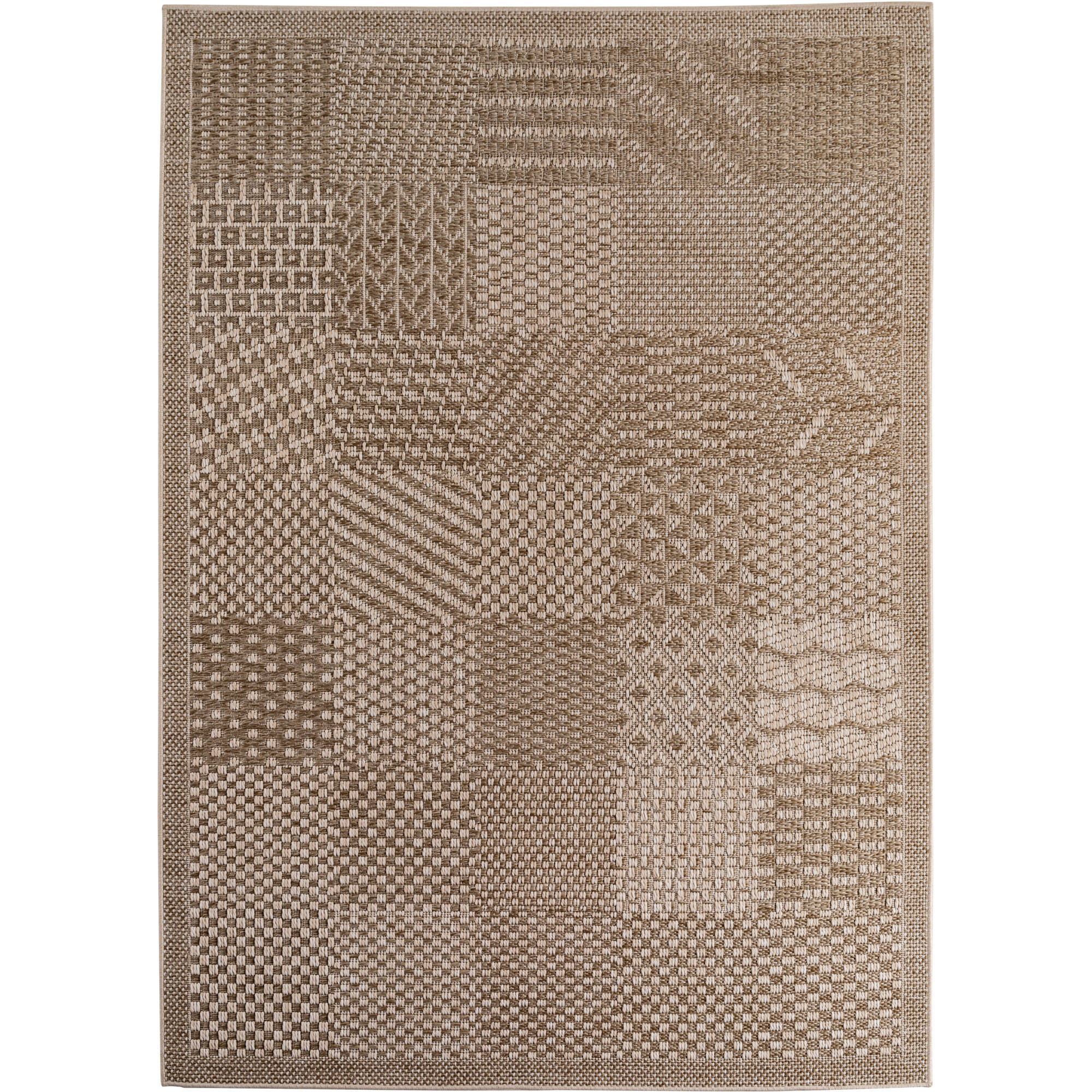 Ibiza Blo tappeto esterno tessuto piatto rettangolo 240x340cm beige
