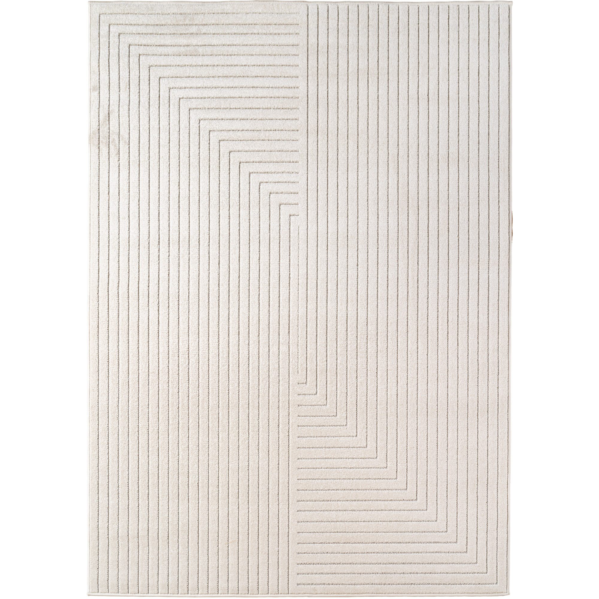 Nova Luo tappeto pelo corto runner 80x150cm crema