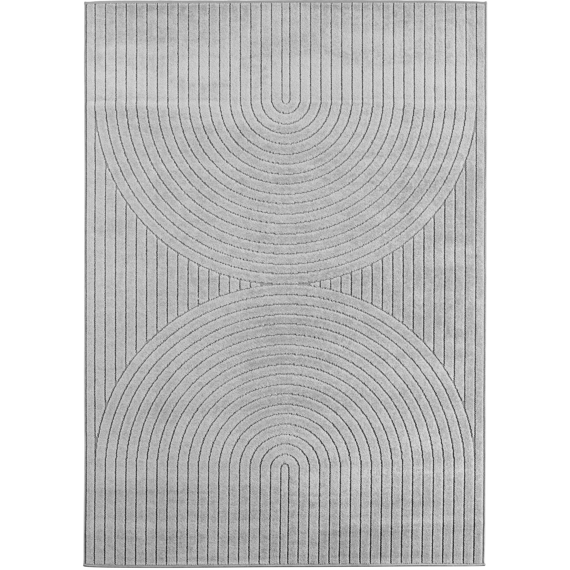 Nova Uro tappeto pelo corto rettangolo 240x340cm argento