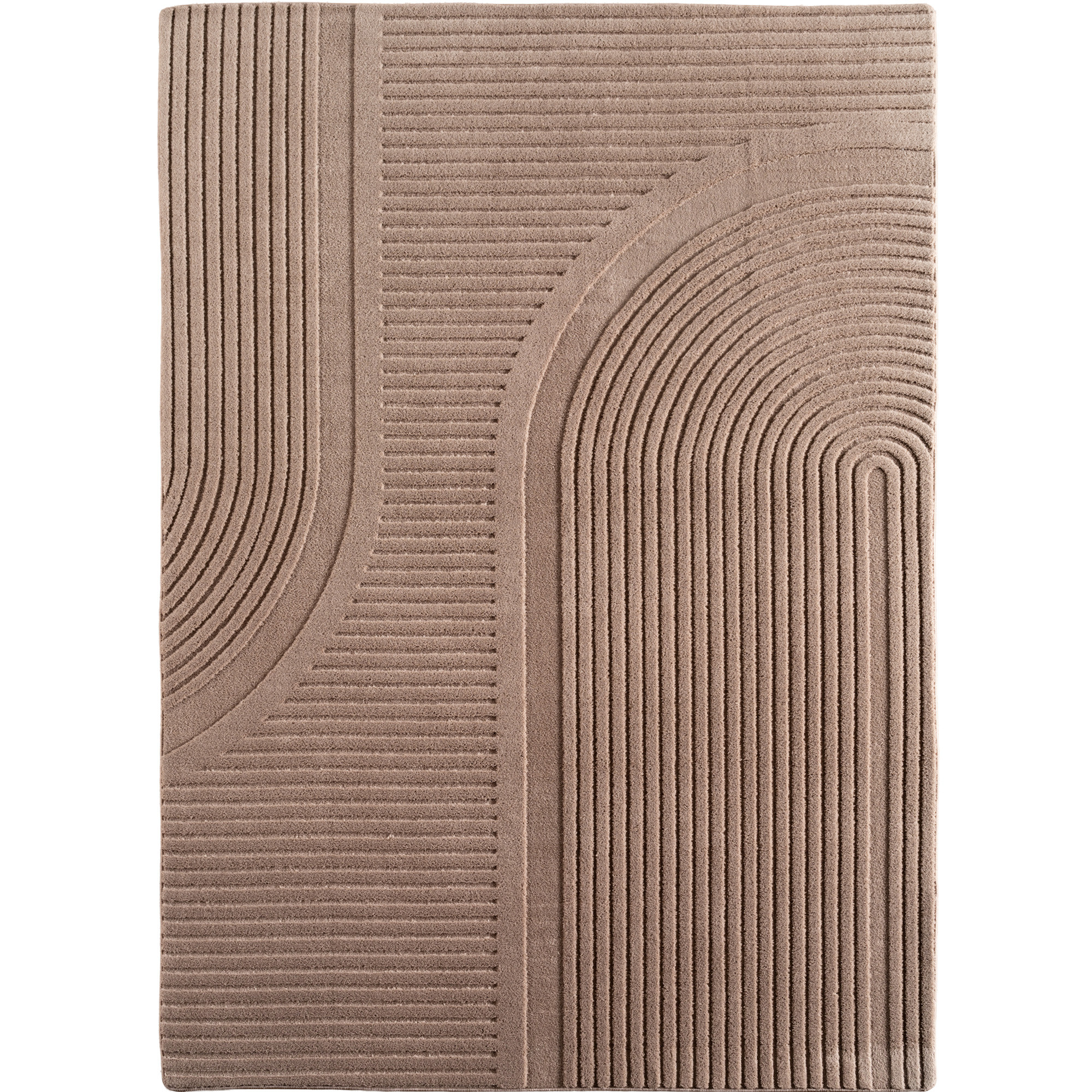 Pompei Ola tappeto pelo corto runner 80x250cm beige