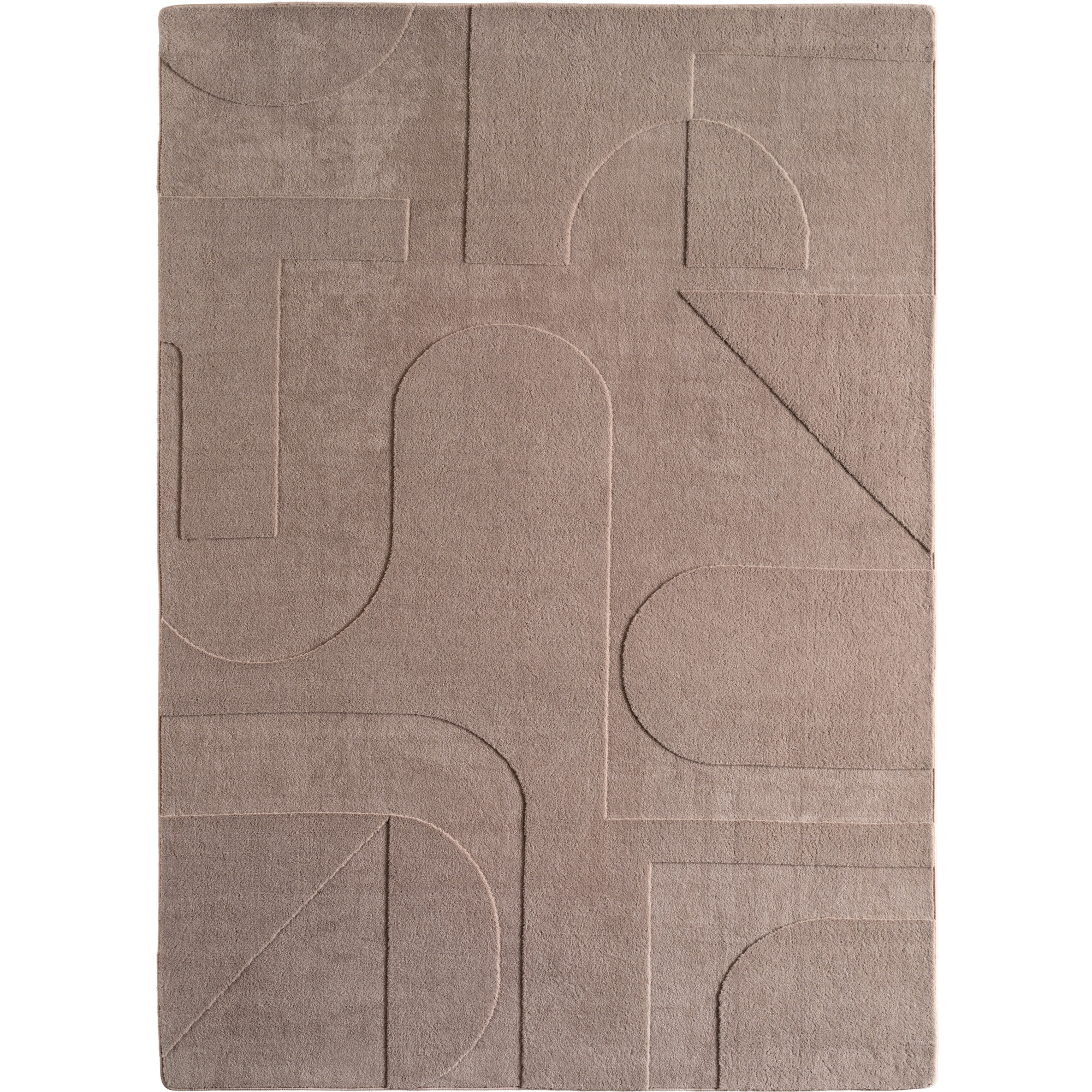 Pompei Yum tappeto pelo corto runner 80x250cm beige