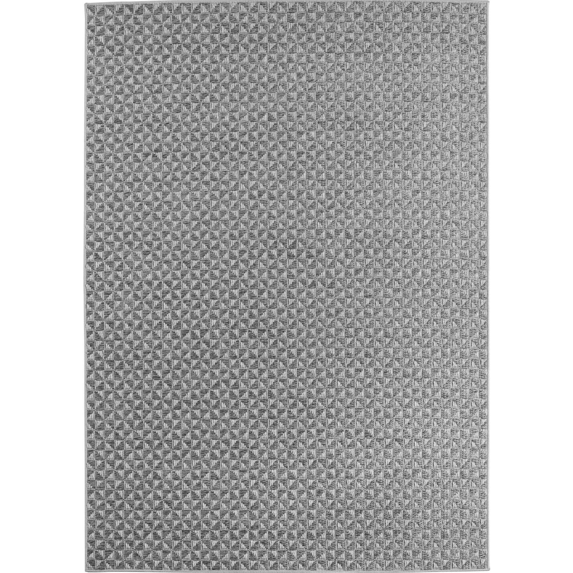 Ibiza Nok tappeto esterno tessuto piatto runner 80x250cm grigio