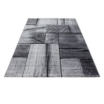 Parma Lami tappeto pelo corto rettangolo 80x150cm nero