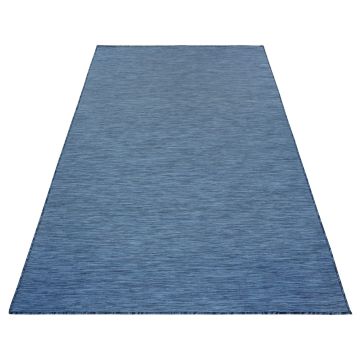 Mambo tappeto esterni tessuto piatto rettangolo 140x200cm blu