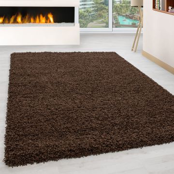 Life Shaggy tappeto pelo lungo rettangolo 80x150cm marrone