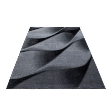 Parma Soft tappeto pelo corto rettangolo 160x230cm nero