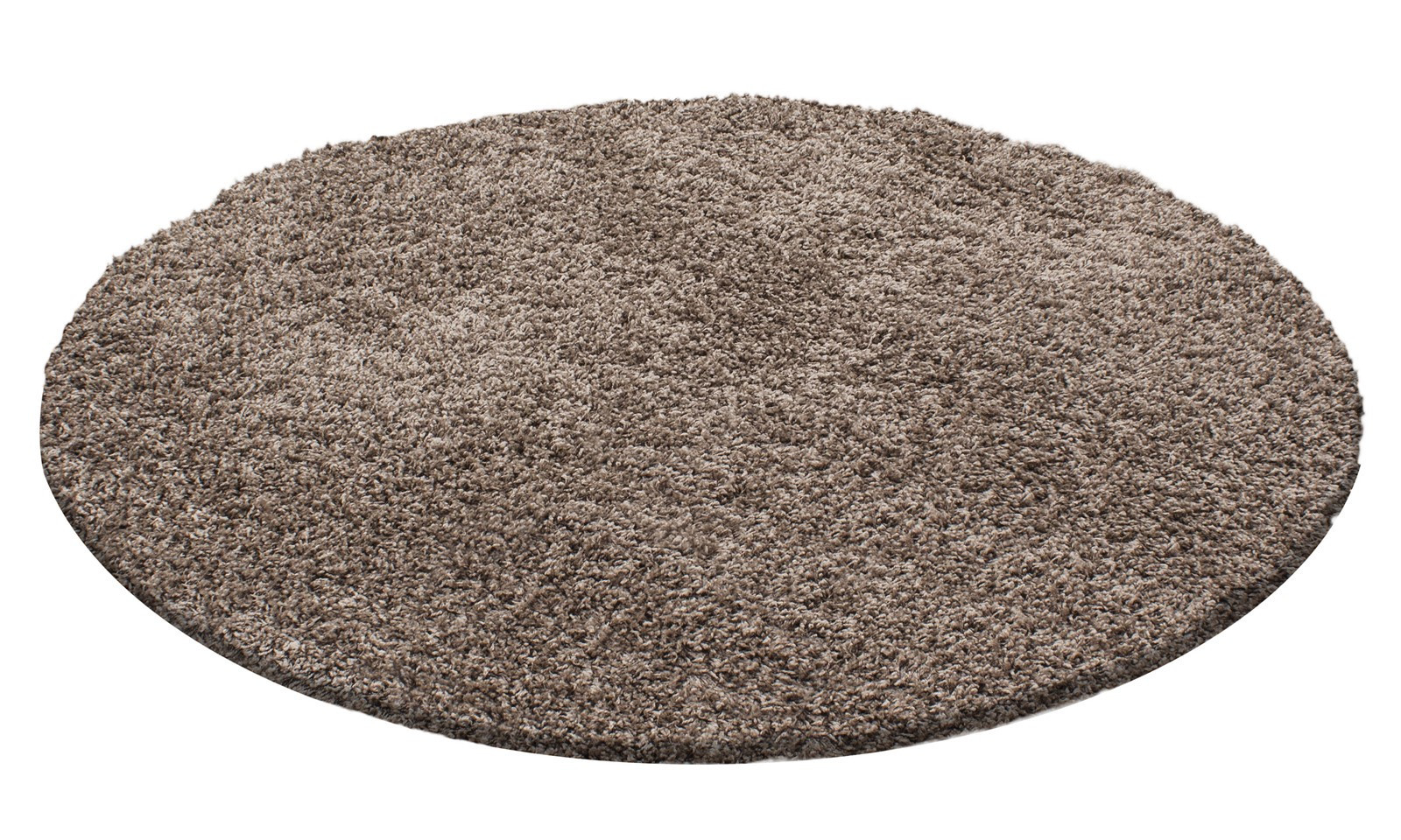 Dream Shaggy tappeto pelo lungo rotonda Ø 80cm moka