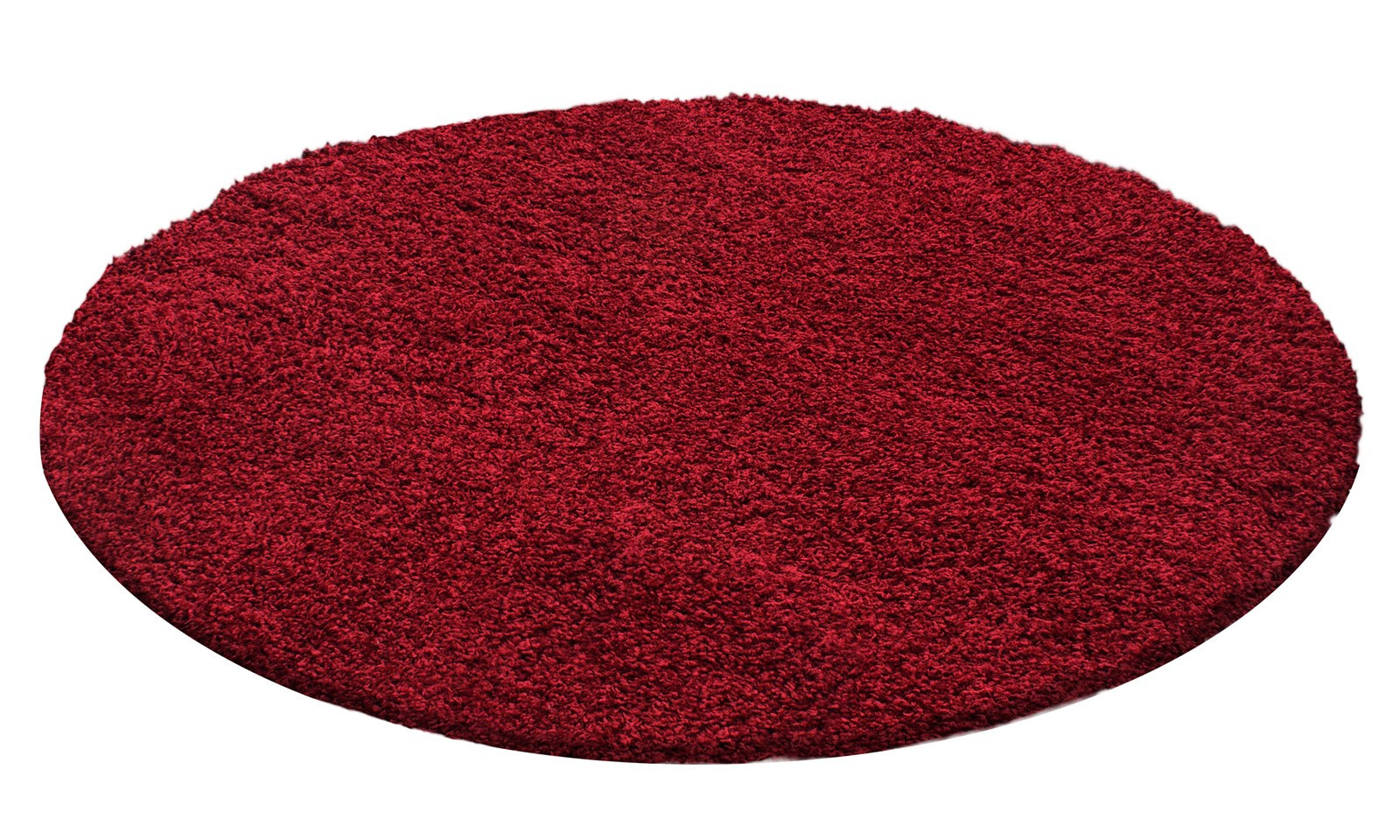 Dream Shaggy tappeto pelo lungo rotonda Ø 80cm rosso
