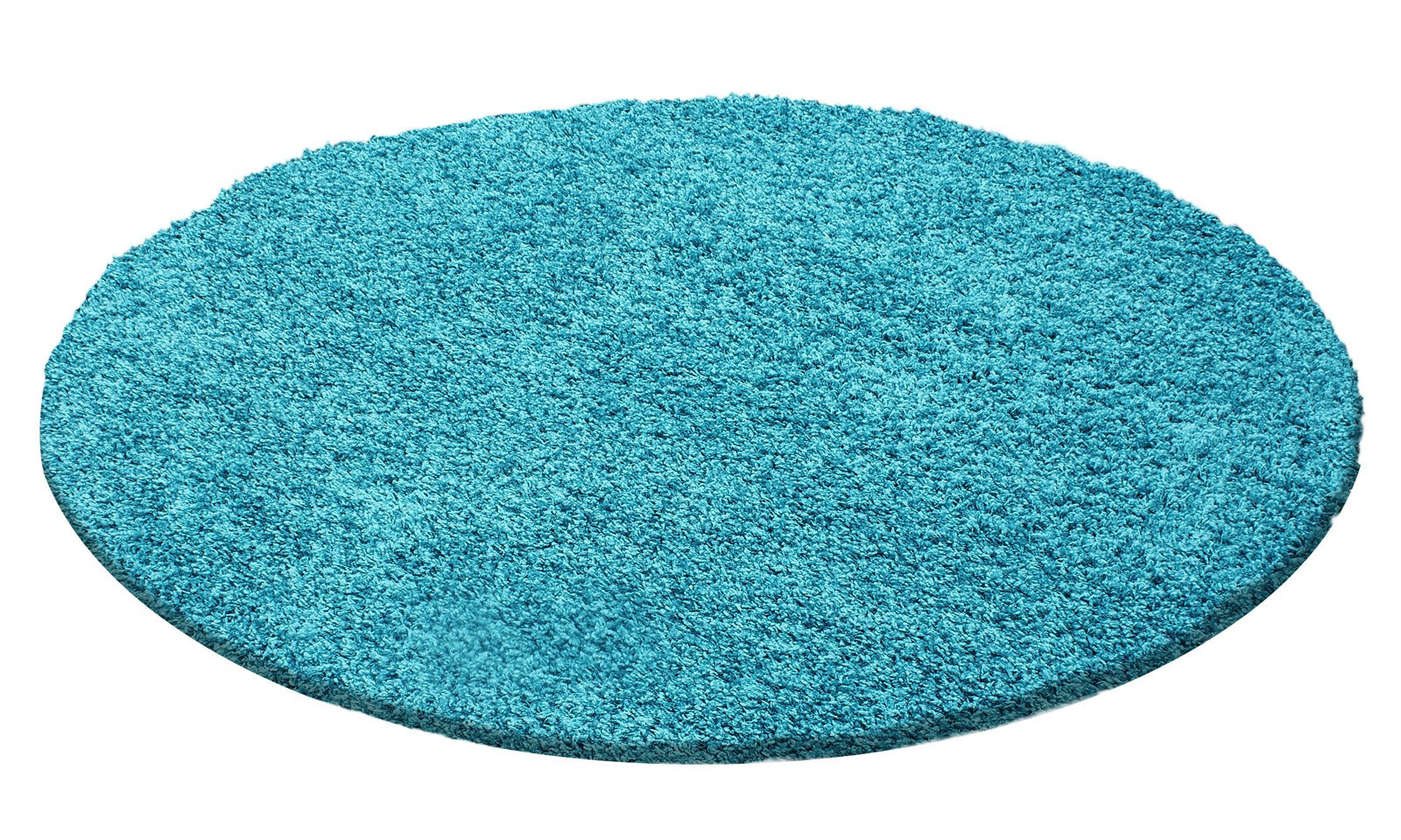 Dream Shaggy tappeto pelo lungo rotonda Ø 80cm turchese