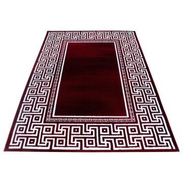 Parma Laby tappeto pelo corto rettangolo 120x170cm rosso