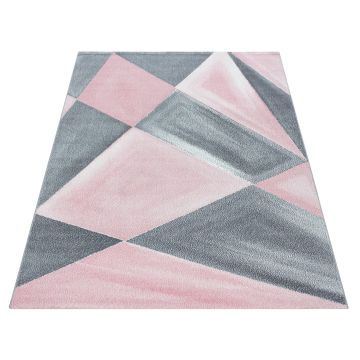 Beta Bakla tappeto pelo corto rettangolo 200x290cm rosa