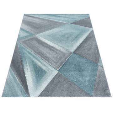Beta Bakla tappeto pelo corto rettangolo 120x170cm blu