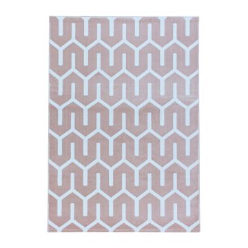 Costa Blas tappeto pelo corto rettangolo 240x340cm rosa