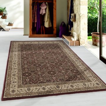 Kashmir Hereke tappeto pelo corto rettangolo 80x150cm rosso