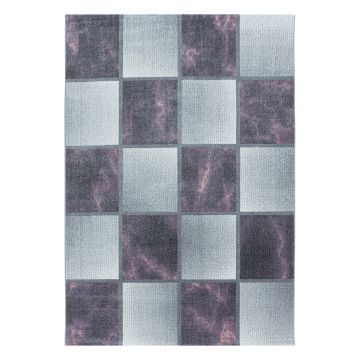 Ottawa Blocco tappeto pelo corto runner 80x250cm lila