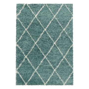 Alvor Shaggy tappeto pelo lungo rettangolo 240x340cm blu