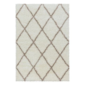 Alvor Shaggy tappeto pelo lungo rettangolo 240x340cm crema