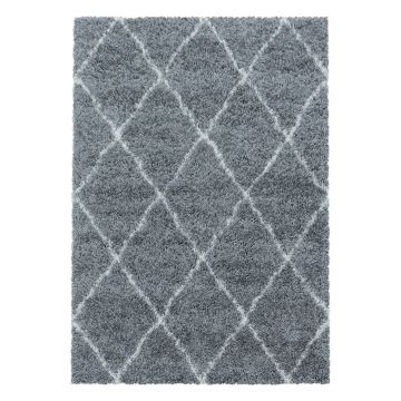 Alvor Shaggy tappeto pelo lungo rettangolo 240x340cm grigio
