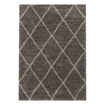 Alvor Shaggy tappeto pelo lungo rettangolo 240x340cm taupe