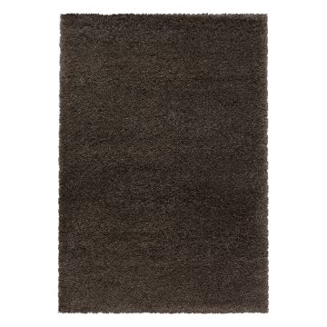 Fluffy Shaggy tappeto pelo lungo rettangolo 240x340cm marrone