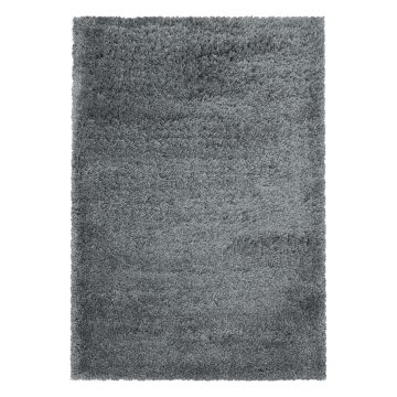 Fluffy Shaggy tappeto pelo lungo rettangolo 240x340cm grigio chiaro