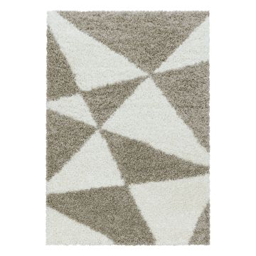 Tango Shaggy tappeto pelo lungo rettangolo 60x110cm beige