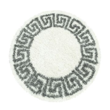 Hera Shaggy tappeto pelo lungo rotonda Ø 160cm crema