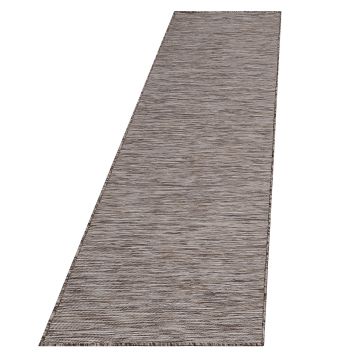 Mambo tappeto esterni tessuto piatto runner 67x230cm beige