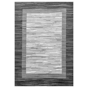 Base Care tappeto pelo corto rettangolo 240x340cm grigio