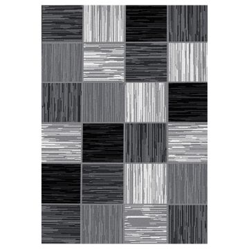 Base Bloccos tappeto pelo corto rettangolo 240x340cm nero