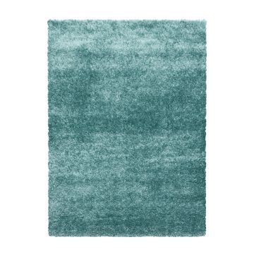 Brilliant Shaggy tappeto pelo lungo rettangolo 240x340cm blu acqua