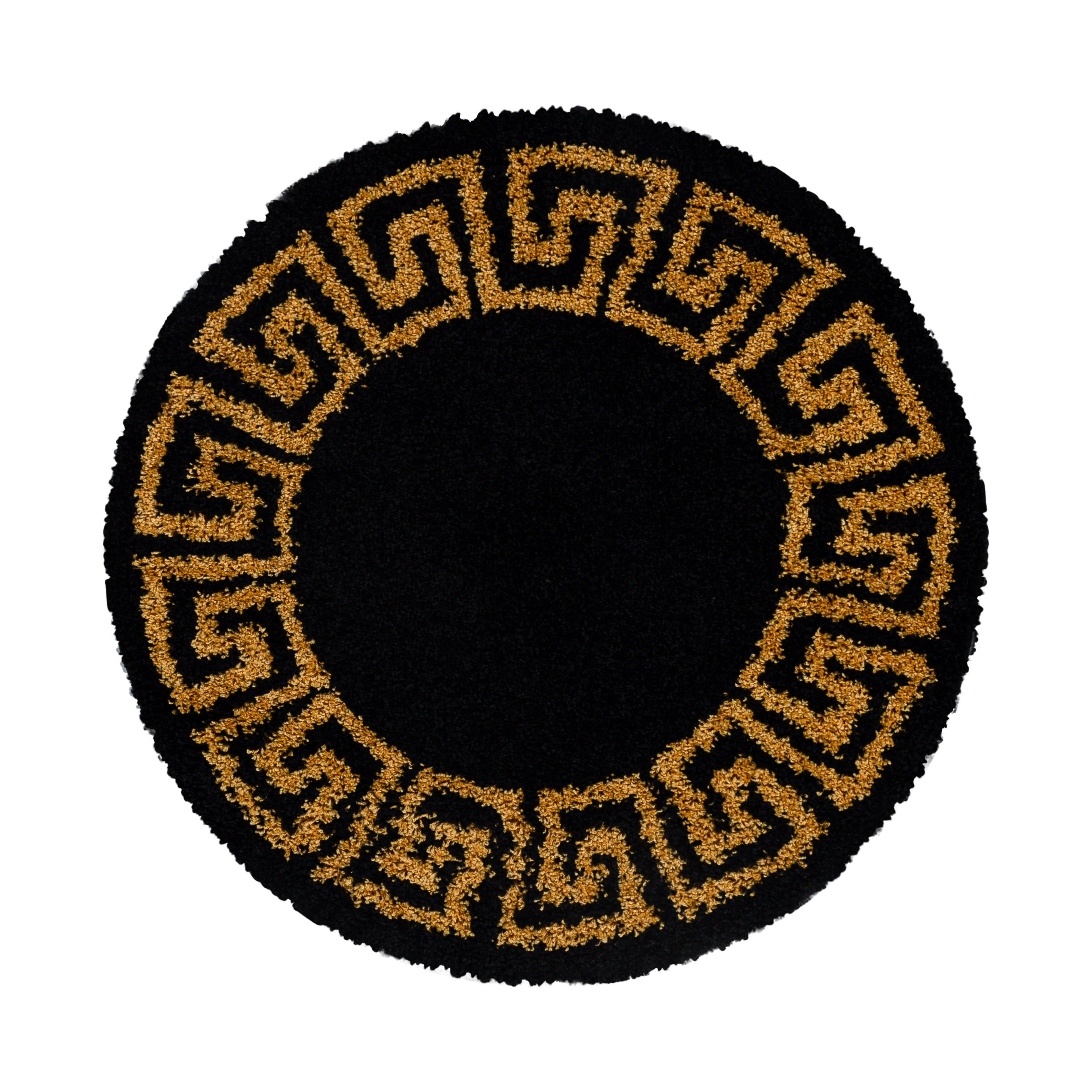 Hera Shaggy tappeto pelo lungo rotonda Ø 80cm oro