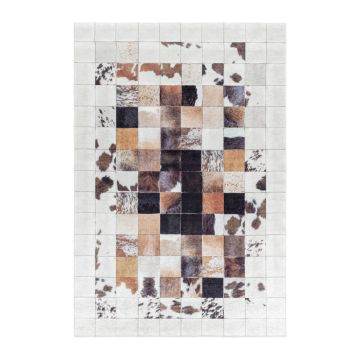 Fiesta Toppa antiscivolo tappeto tessuto piatto rettangolo 140x200cm bianco