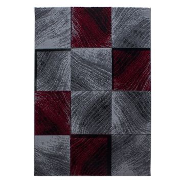Plus Blocco tappeto pelo corto rettangolo 240x340cm rosso
