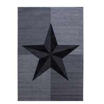 Plus Stella tappeto pelo corto rettangolo 140x200cm grigio