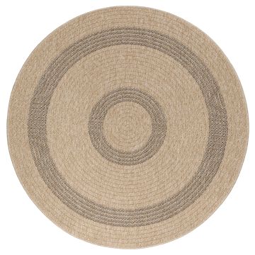 Comilla Nipu tappeto esterno rotonda Ø 80cm jute nero